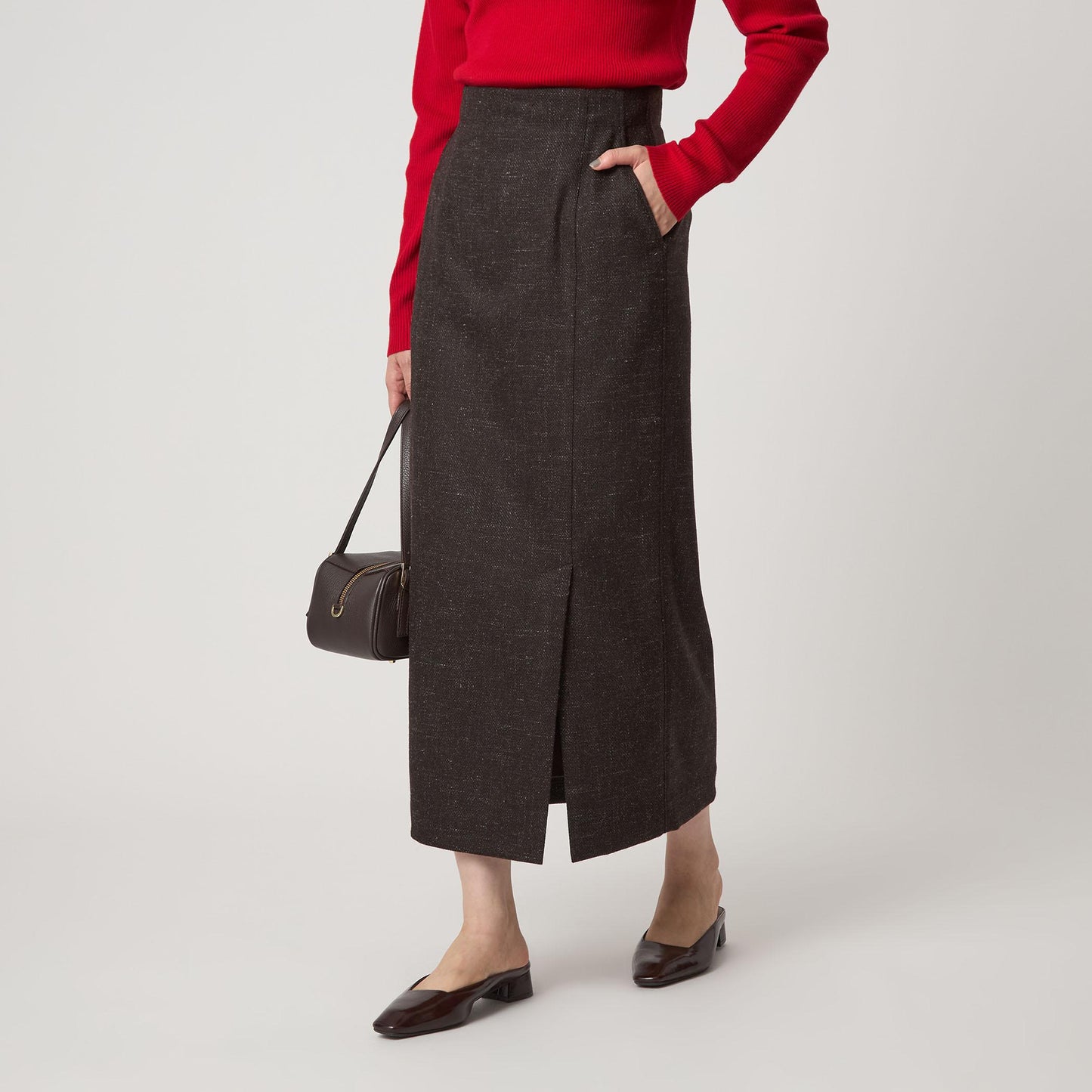 ［size SHORTあり］スラブ サイド スリット タイト スカート