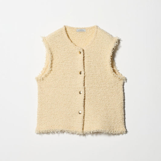 フリンジラメ ノースリーブ ニット