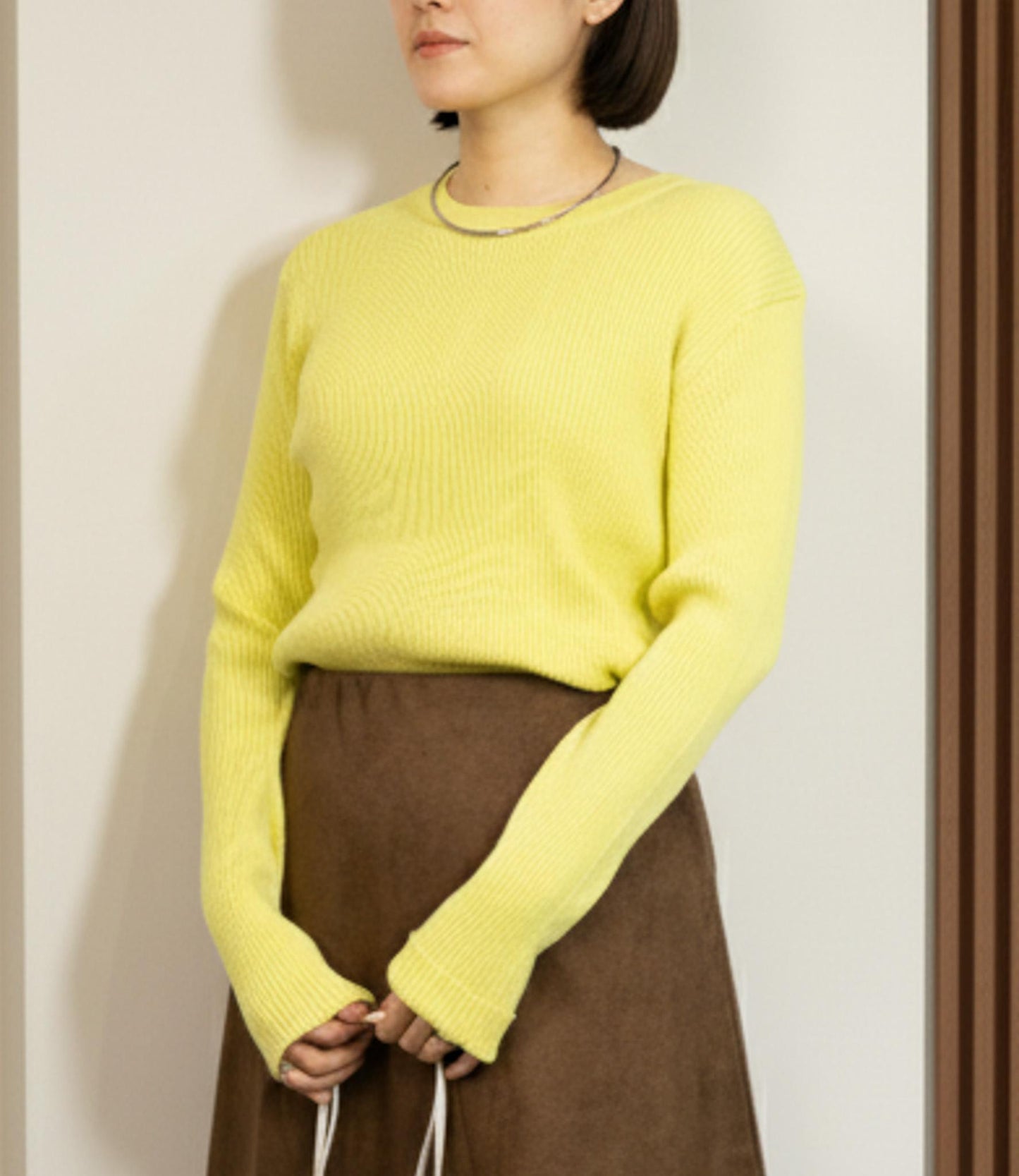 コンフォータブルスリムニット