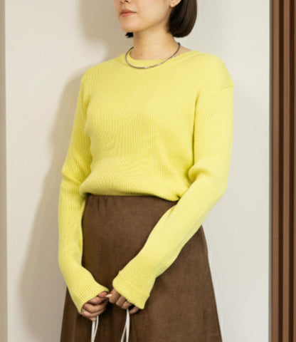 コンフォータブルスリムニット