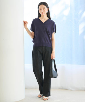 スゴ機能美 Vネック ニット