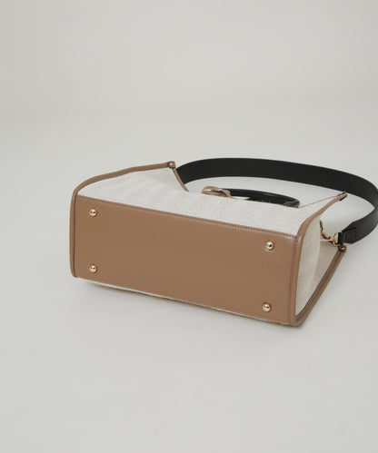 バイカラーキャンバスバッグ