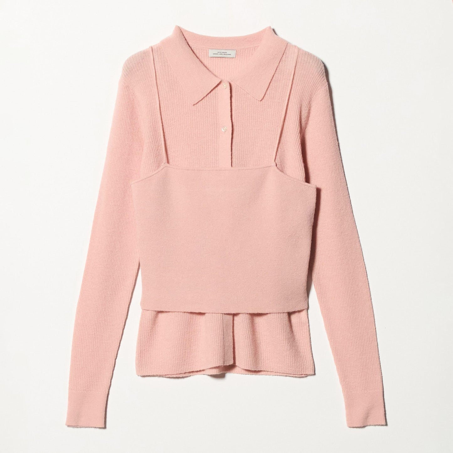 ポロニット カーディガン × ビスチェ ニット セット