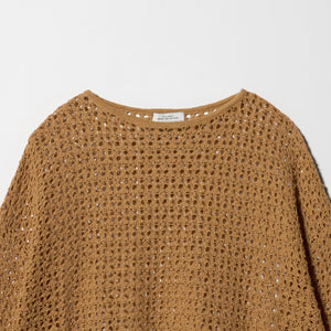 メッシュ ニット プルオーバー ウォッシャブル