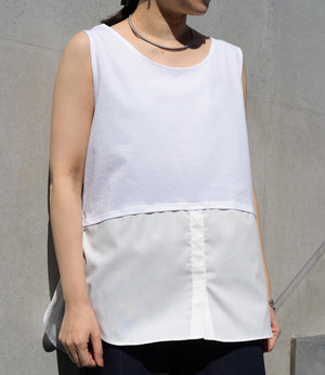 オーバーレイタンクトップ