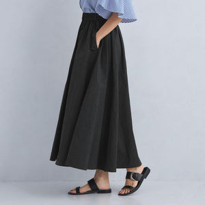 ボリューム ギャザー フレア スカート