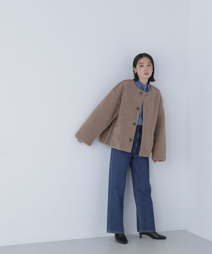 リバーシブルフェイクスウェードコート