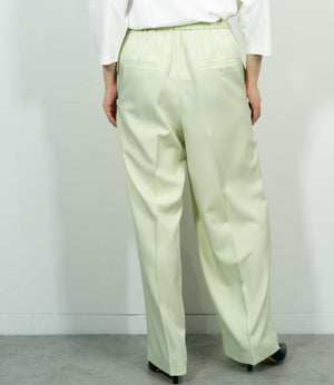 センタープレスセミワイドパンツ