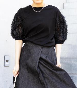 シアーフリンジドッキングカットソー