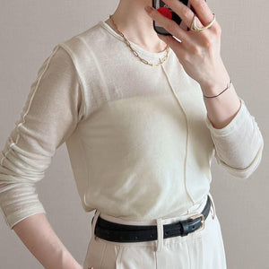 シースルーカットソー