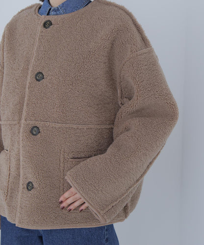 リバーシブルフェイクスウェードコート