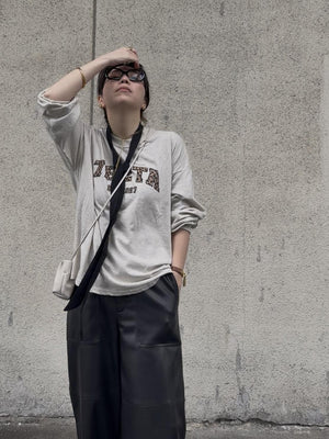 レオパードロゴロングTシャツ