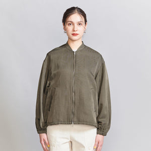 ナイロンツイル ジップブルゾン