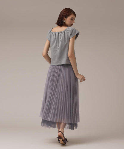 チュールリバーシブルスカート