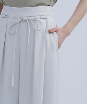 ナローリボンイージーワイドパンツ