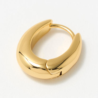 オーバル フープ ピアス