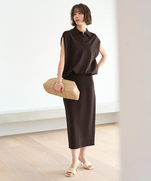 スゴ機能美ニット Iラインスカート