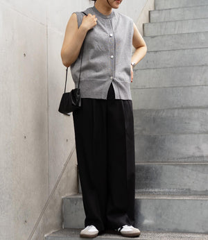 リネンライクシャイニータックパンツ