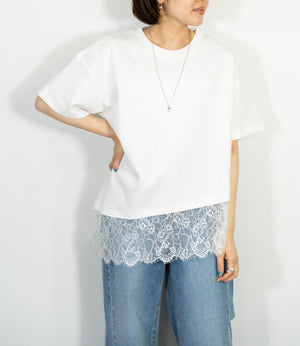 レースドッキングTシャツ