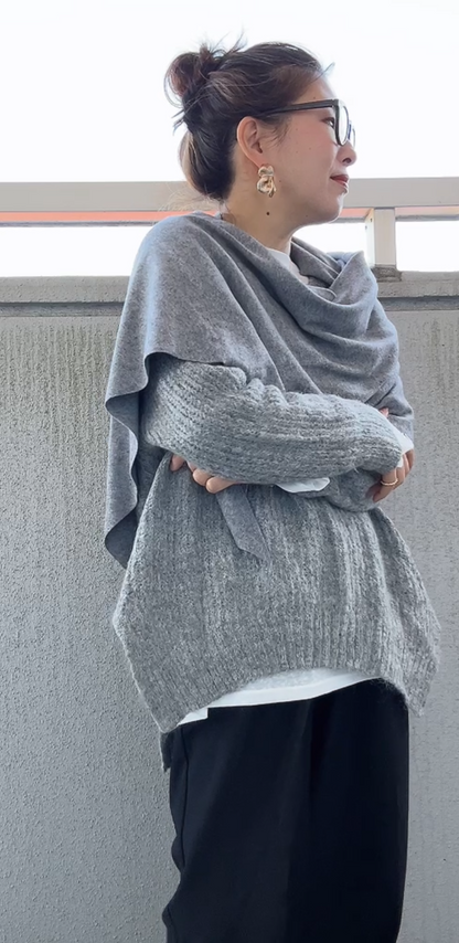 三角マフラーショール