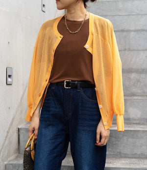 2wayドルマンシアーニットカーディガン