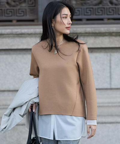 サテンラッセルコンビ カットソー