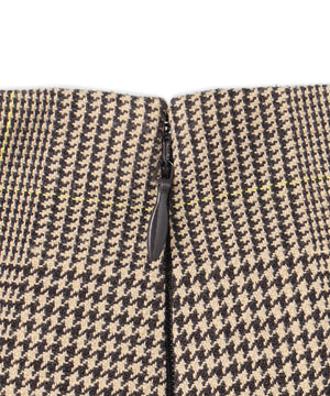 グレンチェック ワイドパンツ