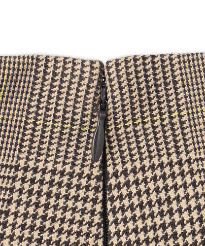 グレンチェック ワイドパンツ