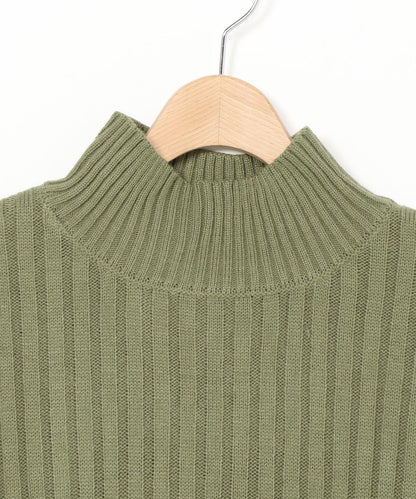 ワイドリブハイネックショートベスト