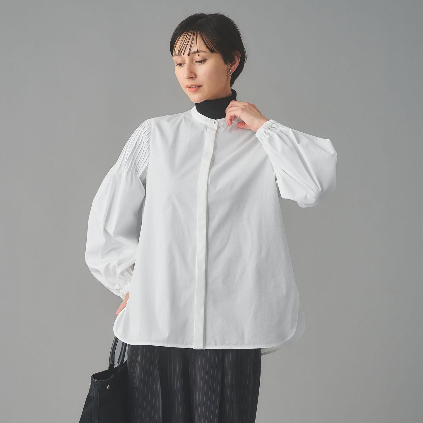 チュールカラー 2WAY ブラウス