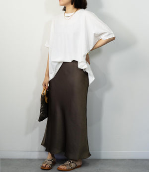 接触冷感オーバーカットソー