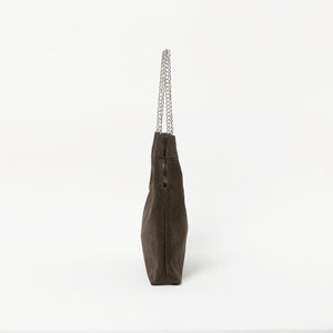 スエードライク チェーン ショルダーバッグ