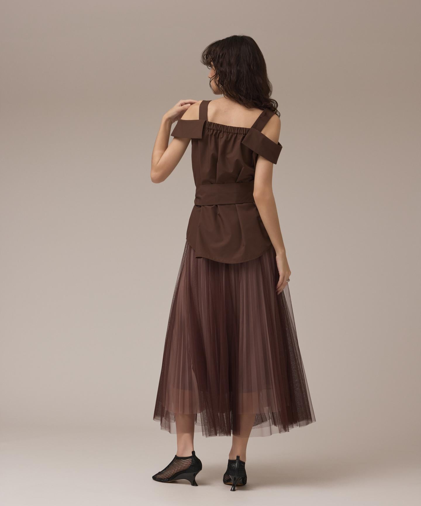 チュールリバーシブルスカート