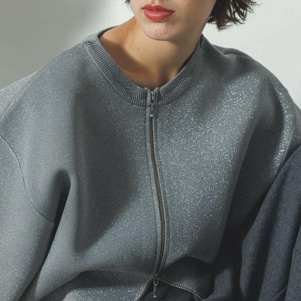 ダブルジップニットブルゾン