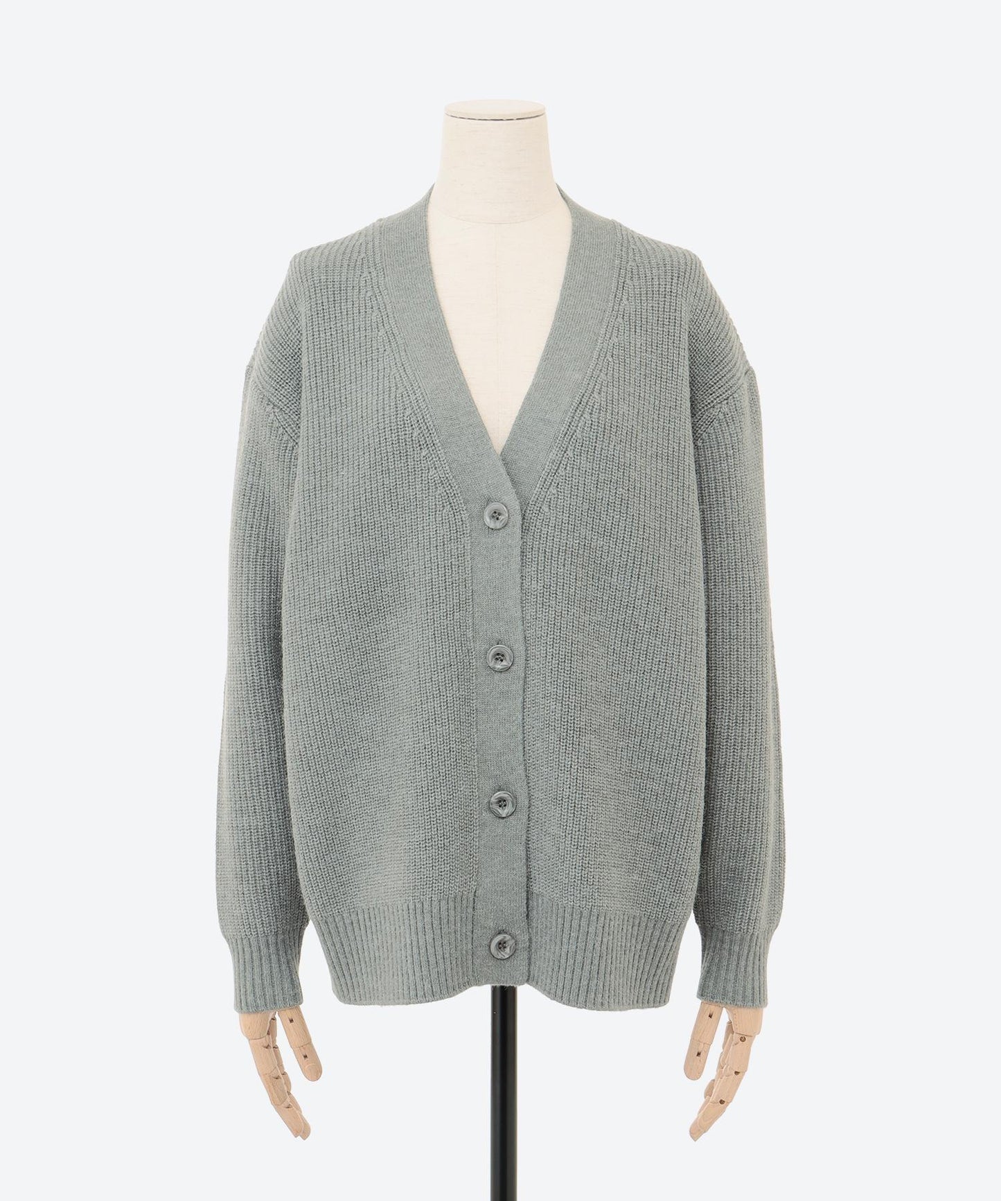 Vネックカーディガン