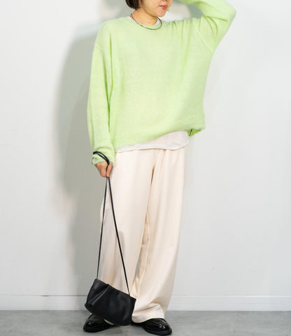 モヘアタッチアルパカブレンドニット