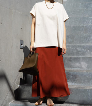 【接触冷感】フレンチスリーブチュニックカットソー