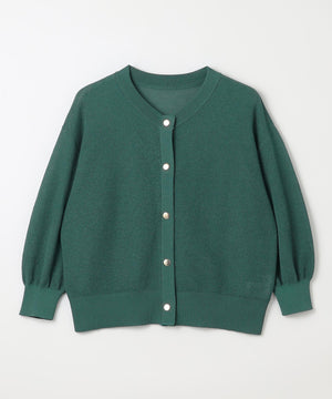 シアーニットショートカーディガン