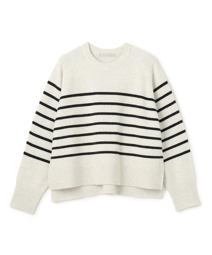 カシミヤブレンド クルーネックニット