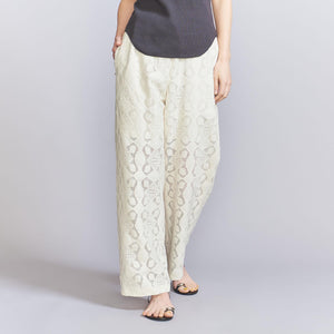 コットンナイロン レースパンツ