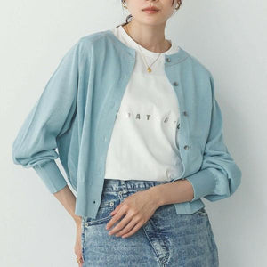 2wayコットンカーディガン