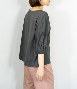 シルケットVネックカットソー