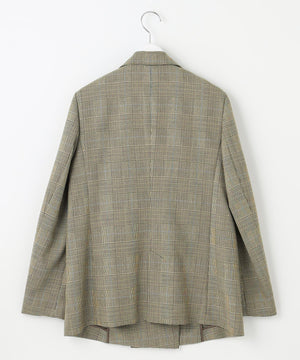 モナベールツイル チェック ダブル ジャケット