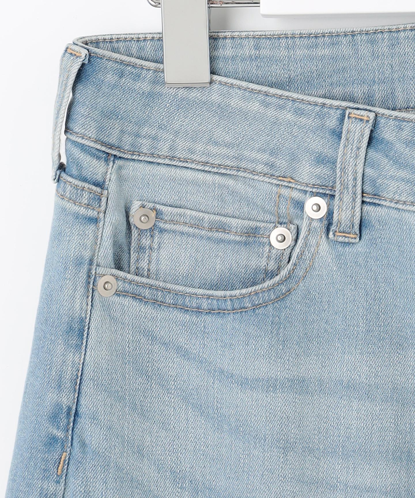 BASIC STRETCH DENIM ワイド ストレート デニム