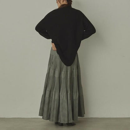 やわもちコクーンハイネックニット