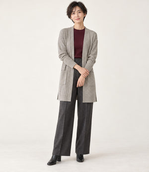 ロングニットカーディガン