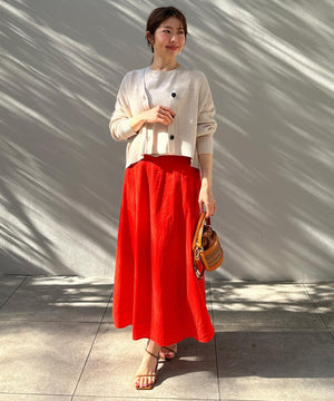 リネンレーヨン セミフレアスカート