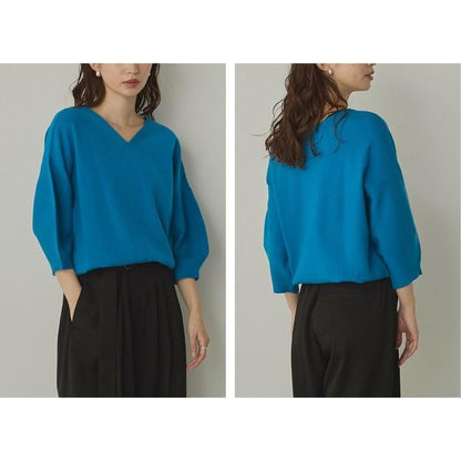 前後2way7部丈ニットプルオーバー