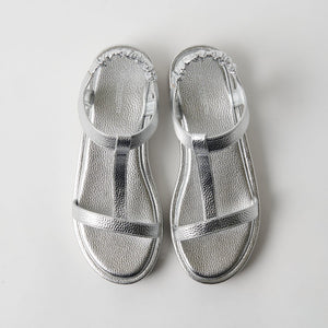 Tストラップ プラットフォーム サンダル