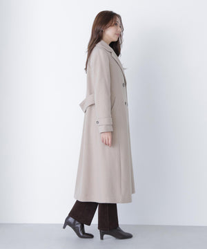 ビッグカラーダブルチェスターコート